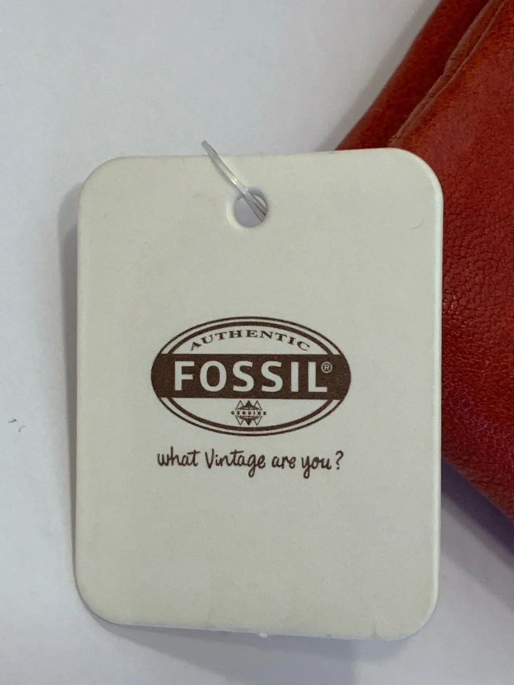 Fossil Red Scarlet Leather Penelope Wallet clutch with Robot Applique New NWT - Picture 2 of 16